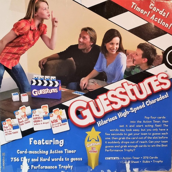 Guesstures Charades Game by Parker Brothers NEW - Picture 3 of 3